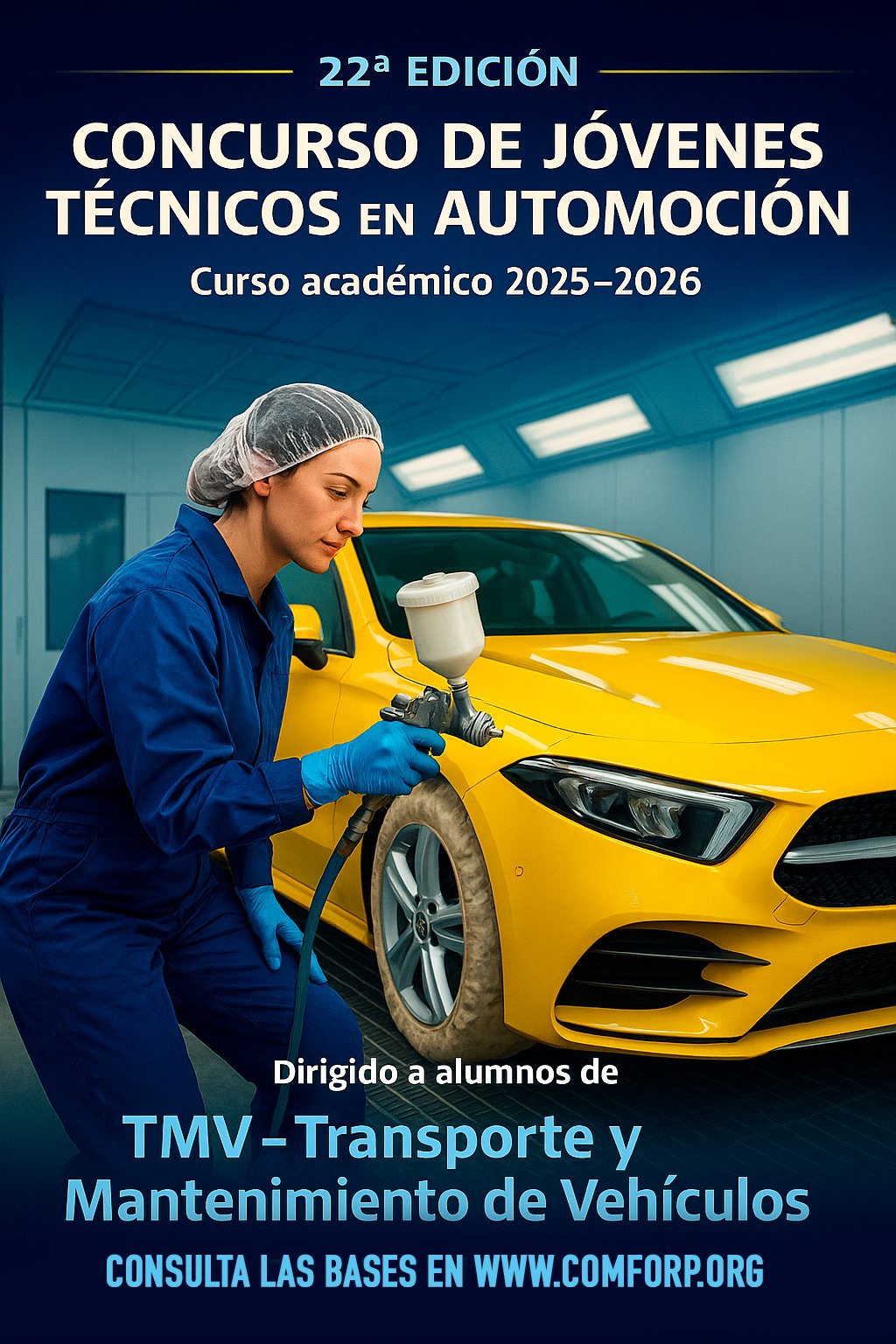 Cartel del perfil de Pintura de Vehículos del CJTA 2026